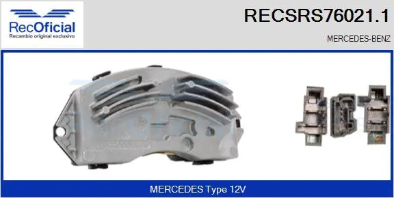 Resistor, interior blower (RECSRS76021.1)