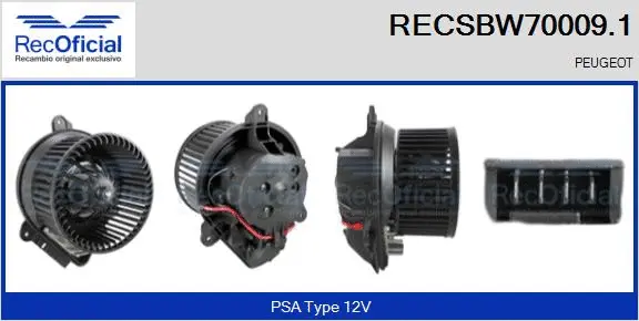 Interior Blower (RECSBW70009.1)
