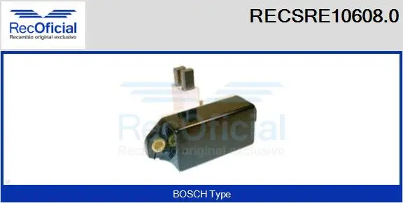 Alternator Regulator (RECSRE10608.0)