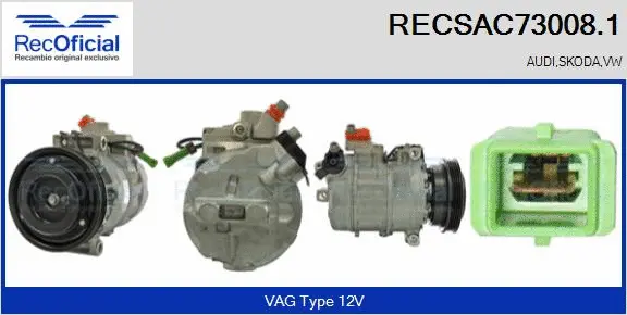 Compressor, air conditioning (RECSAC73008.1)