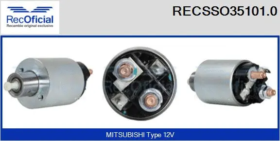 Solenoid Switch, starter (RECSSO35101.0)