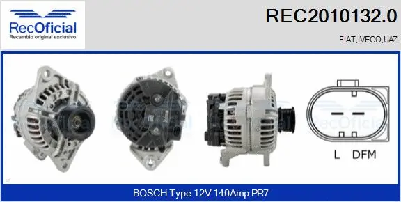 Alternator (REC2010132.0)
