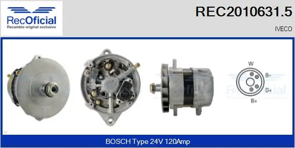 Alternator (REC2010631.5)