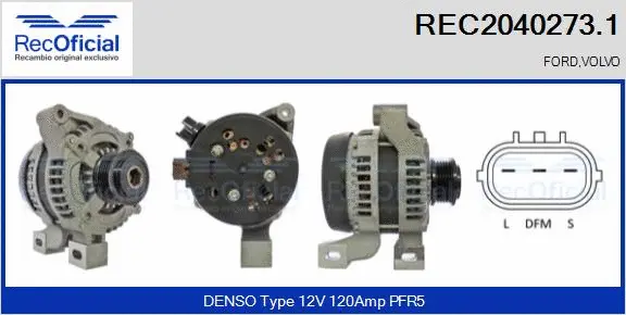 Alternator (REC2040273.1)