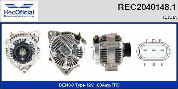 Alternator (REC2040148.1)
