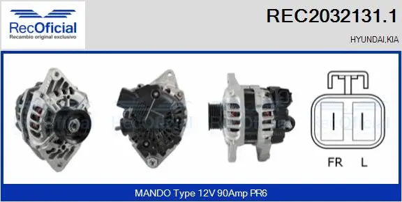 Alternator (REC2032131.1)