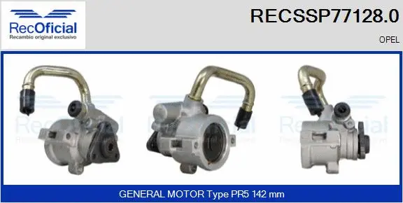 Hydraulic Pump, steering (RECSSP77128.0)