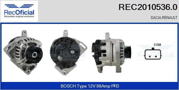 Alternator (REC2010536.0)