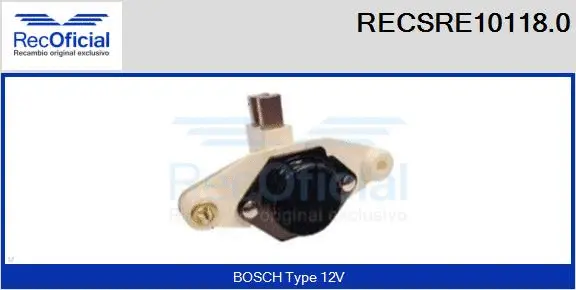Alternator Regulator (RECSRE10118.0)