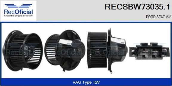 Interior Blower (RECSBW73035.1)