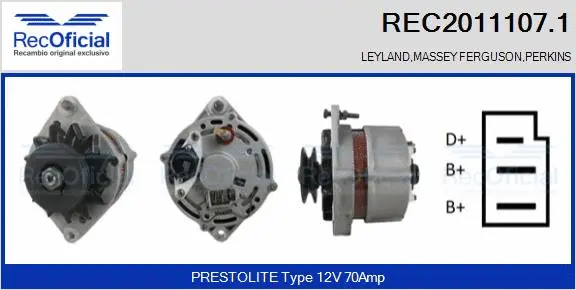 Alternator (REC2011107.1)