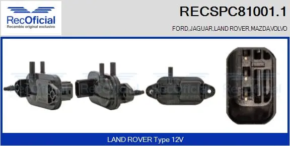 Pressure Converter, exhaust control (RECSPC81001.1)