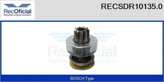 Pinion, starter (RECSDR10135.0)