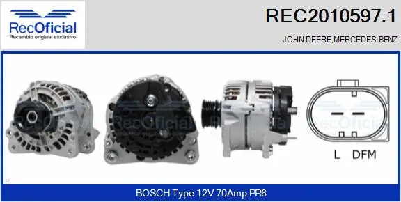 Alternator (REC2010597.1)