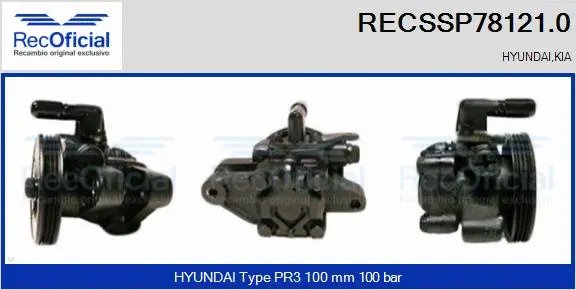 Hydraulic Pump, steering (RECSSP78121.0)