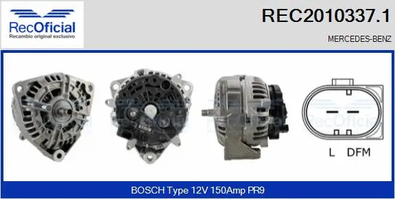 Alternator (REC2010337.1)