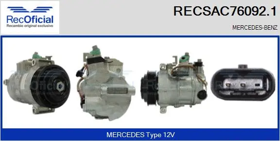 Compressor, air conditioning (RECSAC76092.1)