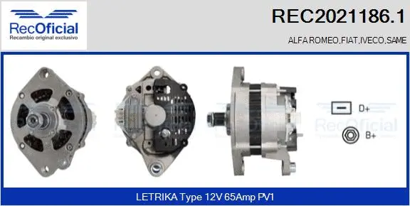 Alternator (REC2021186.1)