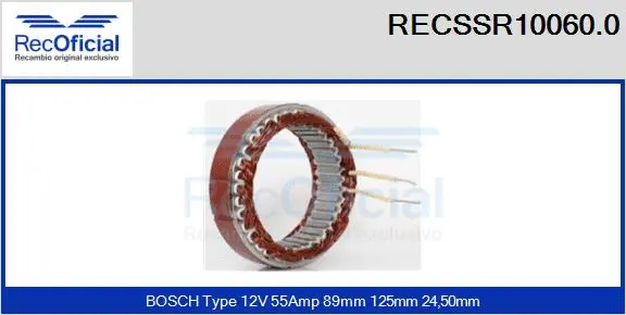 Stator, alternator (RECSSR10060.0)
