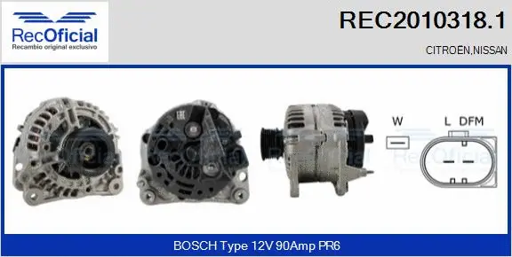 Alternator (REC2010318.1)