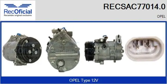 Compressor, air conditioning (RECSAC77014.0)