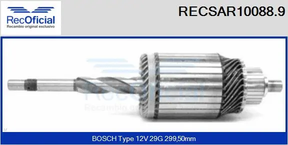 Armature, starter (RECSAR10088.9)