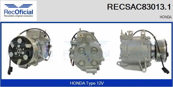 Compressor, air conditioning (RECSAC83013.1)