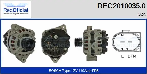 Alternator (REC2010035.0)