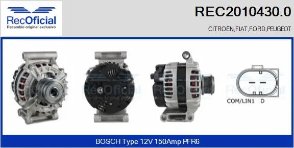 Alternator (REC2010430.0)
