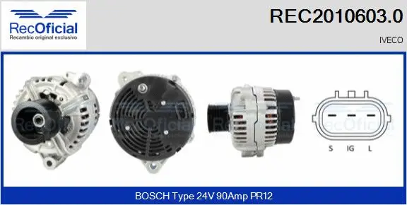Alternator (REC2010603.0)