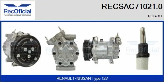Compressor, air conditioning (RECSAC71021.0)