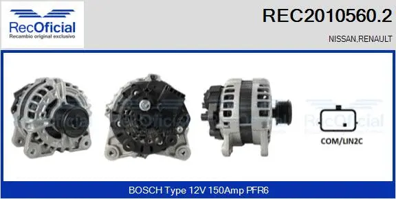 Alternator (REC2010560.2)