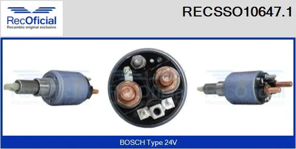 Solenoid Switch, starter (RECSSO10647.1)