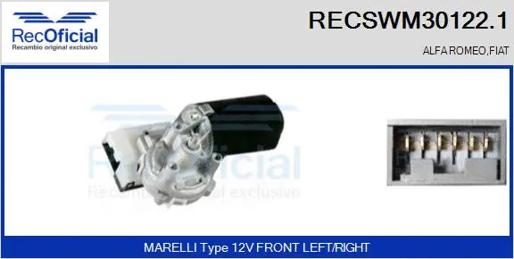 Wiper Motor (RECSWM30122.1)
