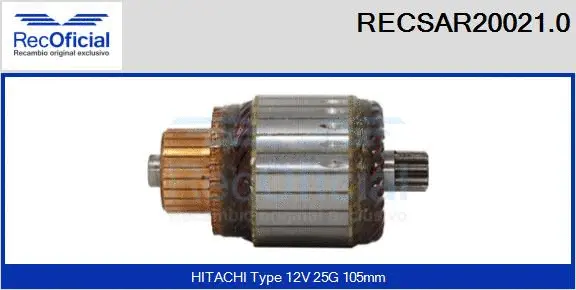 Armature, starter (RECSAR20021.0)