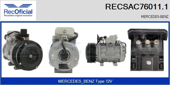 Compressor, air conditioning (RECSAC76011.1)