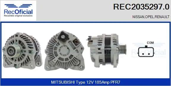 Alternator (REC2035297.0)