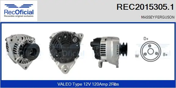Alternator (REC2015305.1)