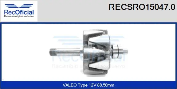 Rotor, alternator (RECSRO15047.0)