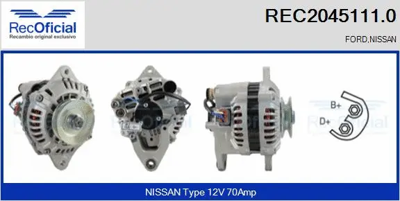 Alternator (REC2045111.0)