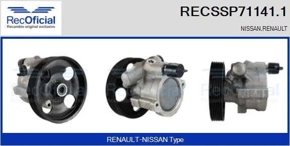 Hydraulic Pump, steering (RECSSP71141.1)