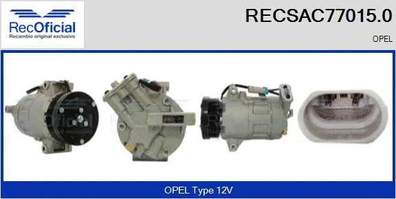 Compressor, air conditioning (RECSAC77015.0)
