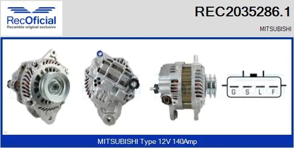 Alternator (REC2035286.1)