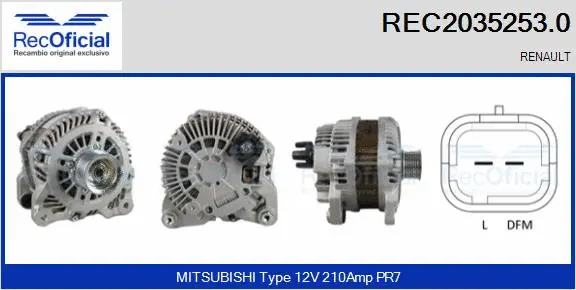 Alternator (REC2035253.0)