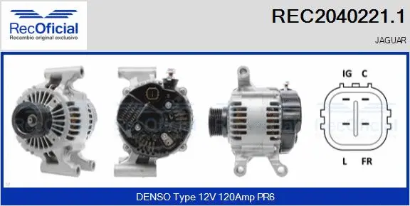 Alternator (REC2040221.1)