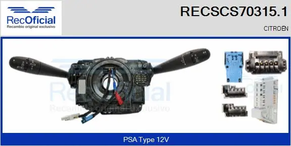 Steering Column Switch (RECSCS70315.1)