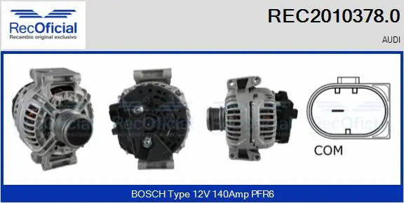Alternator (REC2010378.0)