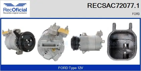 Compressor, air conditioning (RECSAC72077.1)
