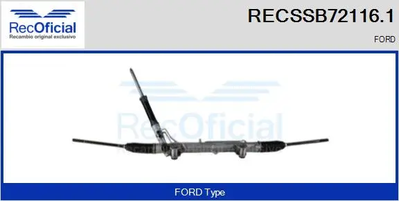 Steering Gear (RECSSB72116.1)