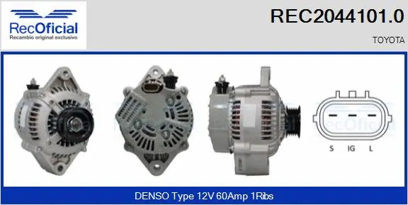 Alternator (REC2044101.0)